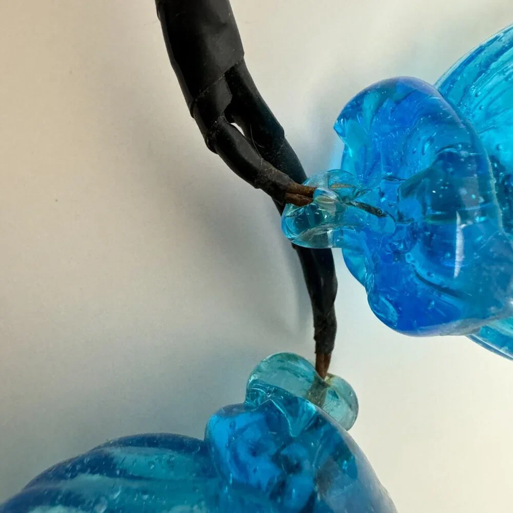 RARE Vintage ART Blue Glass 